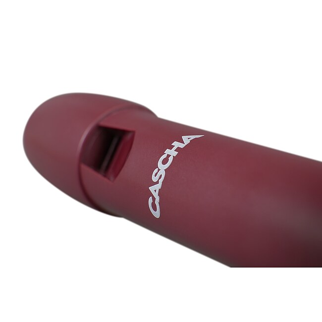 CASCHA CFL1G Hybrid Sopran-Blockflöte rot, deutsche Griffweise - Bild 4