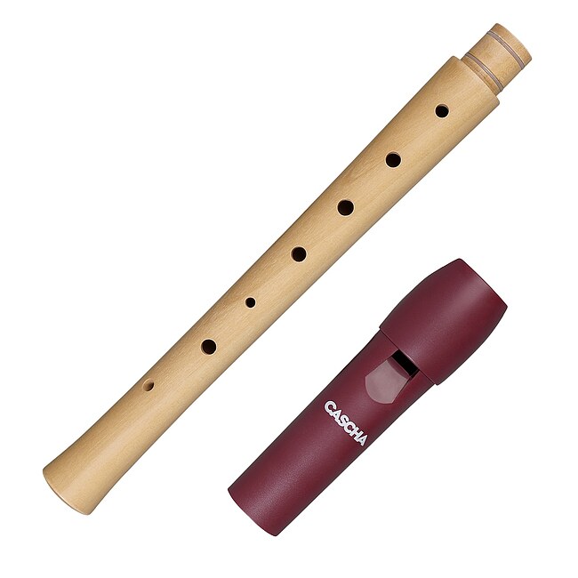 CASCHA CFL1G Hybrid Sopran-Blockflöte rot, deutsche Griffweise - Bild 5