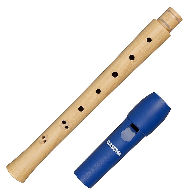 CASCHA CFL1B Hybrid Sopran-Blockflöte blau, barocke Griffweise - Bild 6