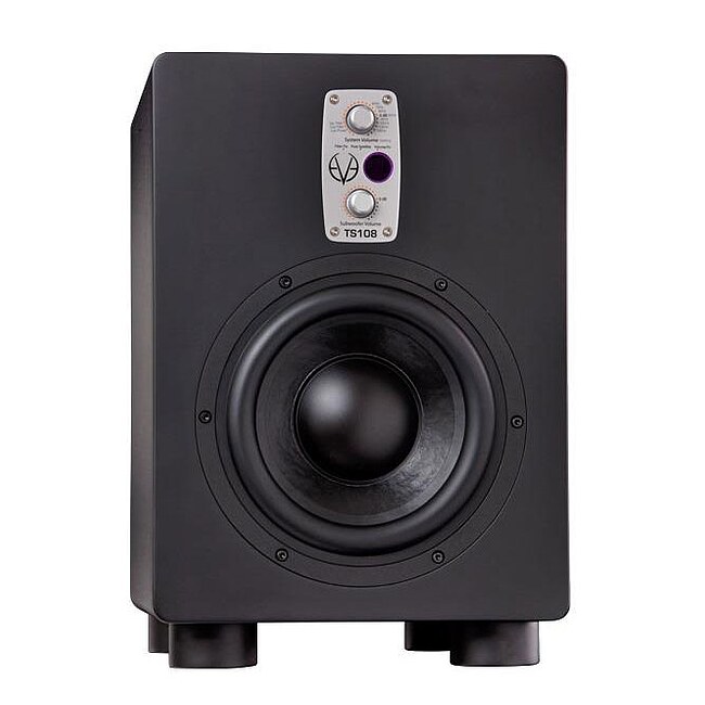 EVE AUDIO TS108 aktiv (Stück) 150W/8Zoll Studio-Subwoofer, schwarz