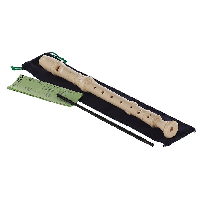 GEWA Aulos 302B Elite Sopran c2 deutsch Doppelloch Kunststoff Blockflöte, beige (700.031/302A) - Bild 8