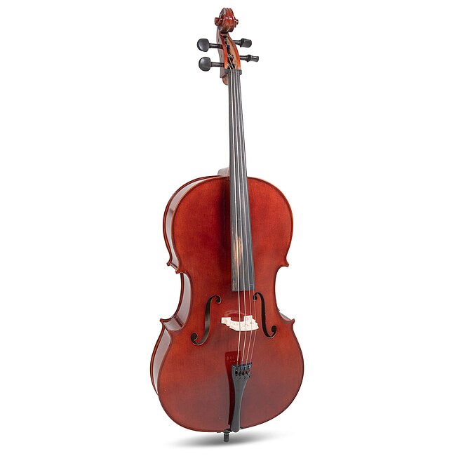 GEWA PS403212 Cello Pure HW 3/4 Cellogarnitur inkl. Zubehör, dunkelrotbraun