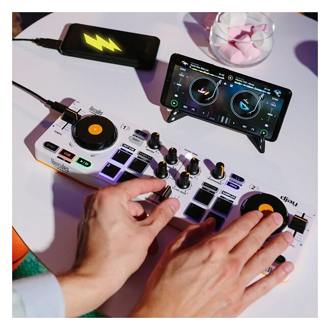 HERCULES DJ Control Mix DJ-Controller für Android-/iOS-Smartphones - Bild 2