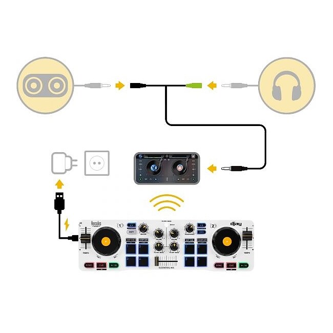 HERCULES DJ Control Mix DJ-Controller für Android-/iOS-Smartphones - Bild 4