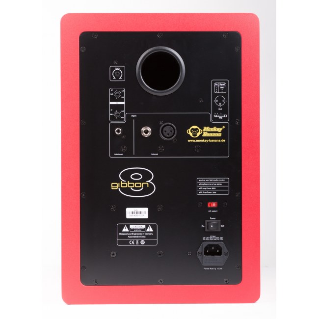 MONKEY BANANA Gibbon 8 RD aktiv 90Watt/8Zoll Studiomonitor (Stück), rot - Bild 3