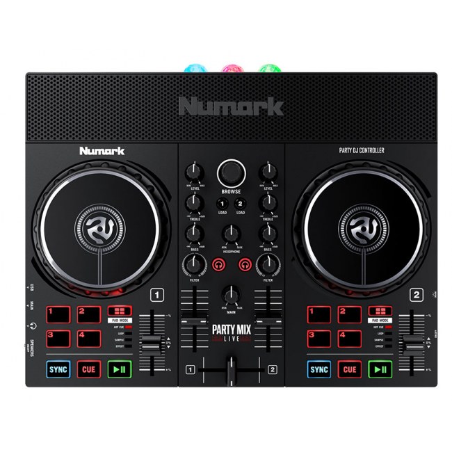 NUMARK Party Mix Live USB DJ-Controller mit Lautsprechern - Bild 2