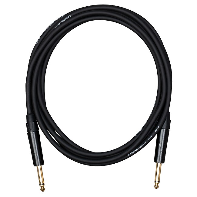 CASCHA CCA-G1BK9 Advanced Line Instrumentenkabel Black Kl-Kl 9m