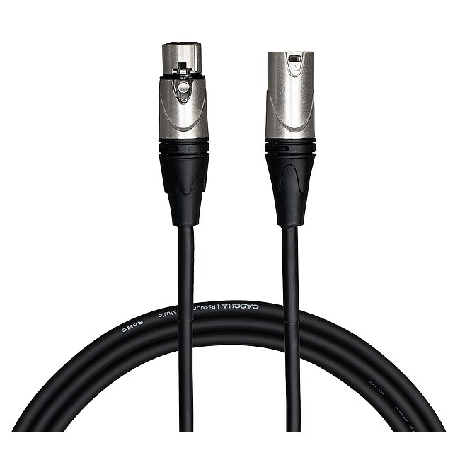 CASCHA CCA-M1BK9 Advanced Line Mikrofonkabel XLRm-XLRf Black, 9m - Bild 2