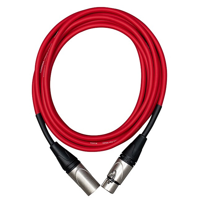 CASCHA CCA-M1RD15 Advanced Line Mikrofonkabel XLRm-XLRf Red, 15m