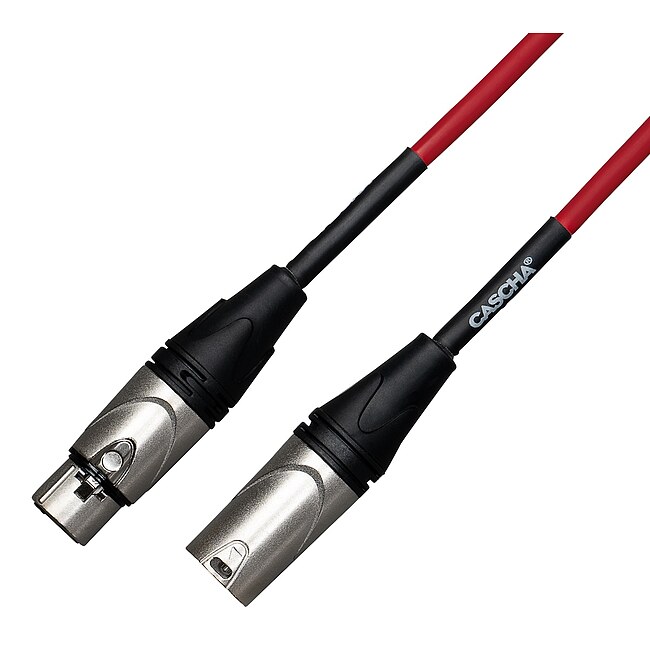 CASCHA CCA-M1RD15 Advanced Line Mikrofonkabel XLRm-XLRf Red, 15m - Bild 3