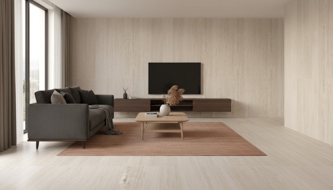 Romano beige Travertine Tiles Porcelain