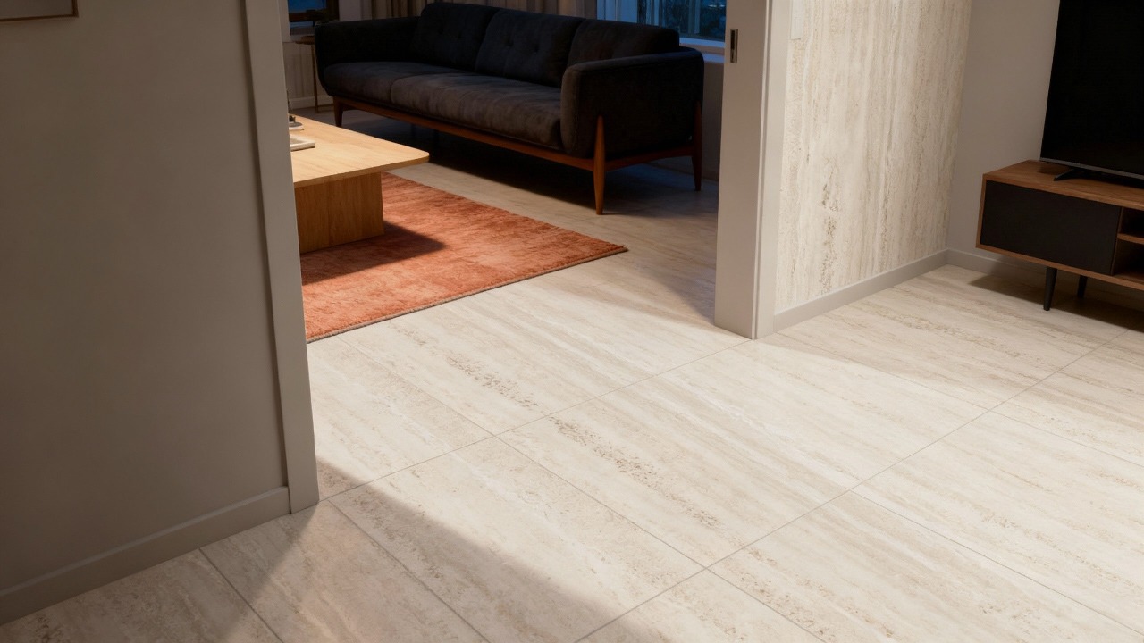 Romano beige Travertine Tiles Porcelain view 2