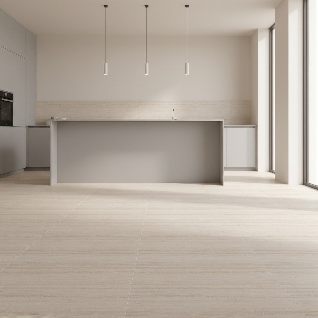 Natural White Nuvano Travertine Porcelain view 2
