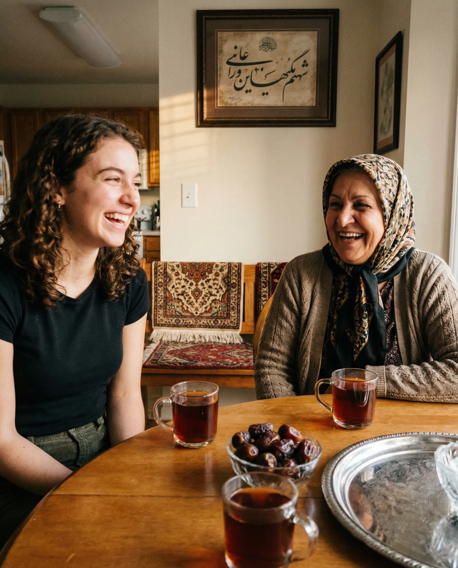 His mom invited me back for tea after I greeted her in Farsi. That was everything.