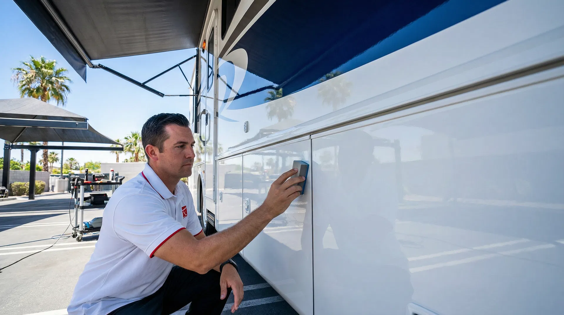 Professional ceramic coating application