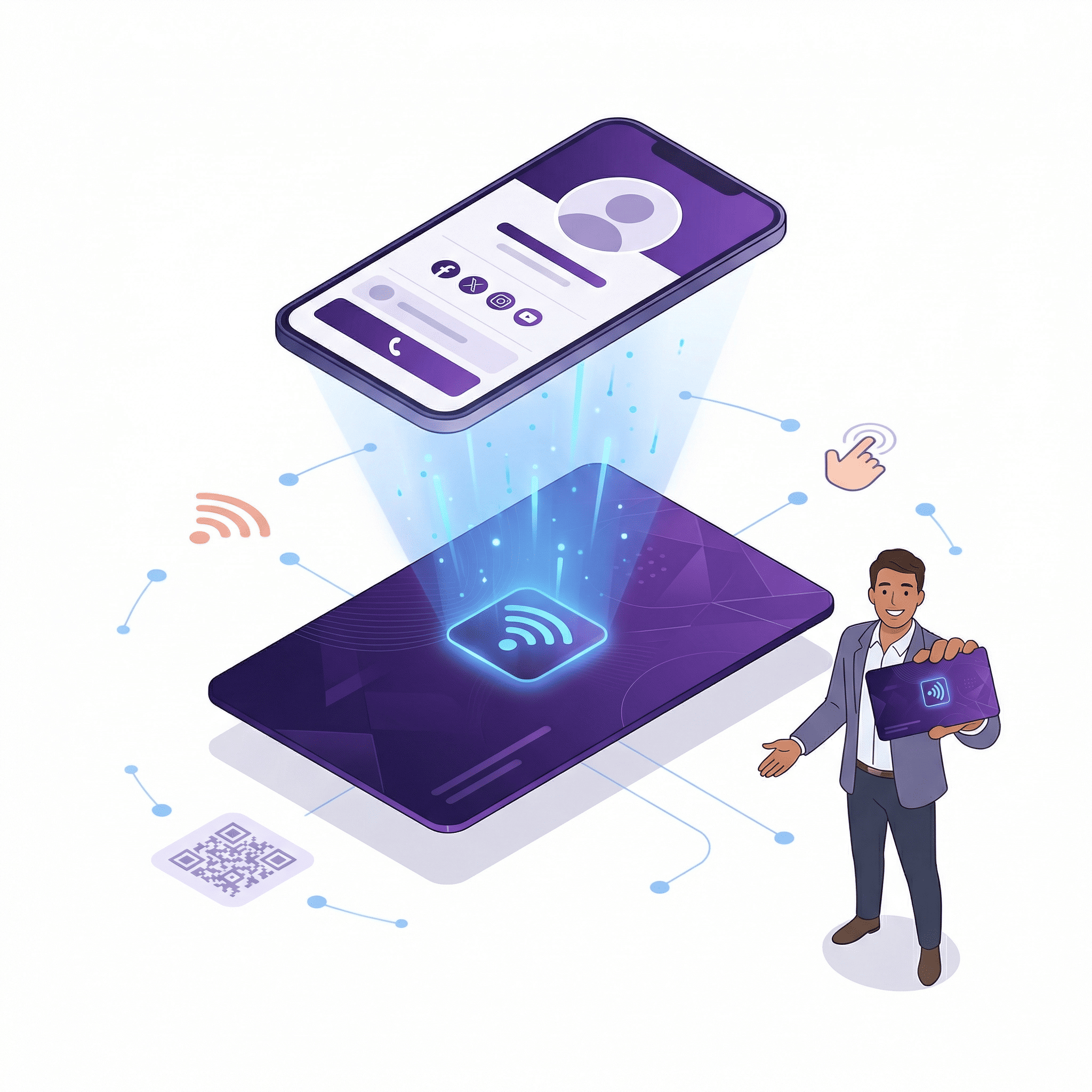 Carte de visite NFC connectée – Agence DAKODAK Nantes