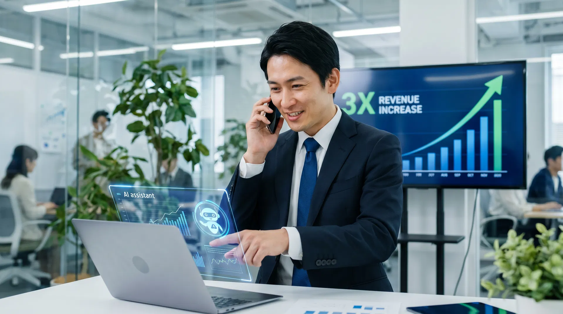 AIで売上3倍を実現した営業マン