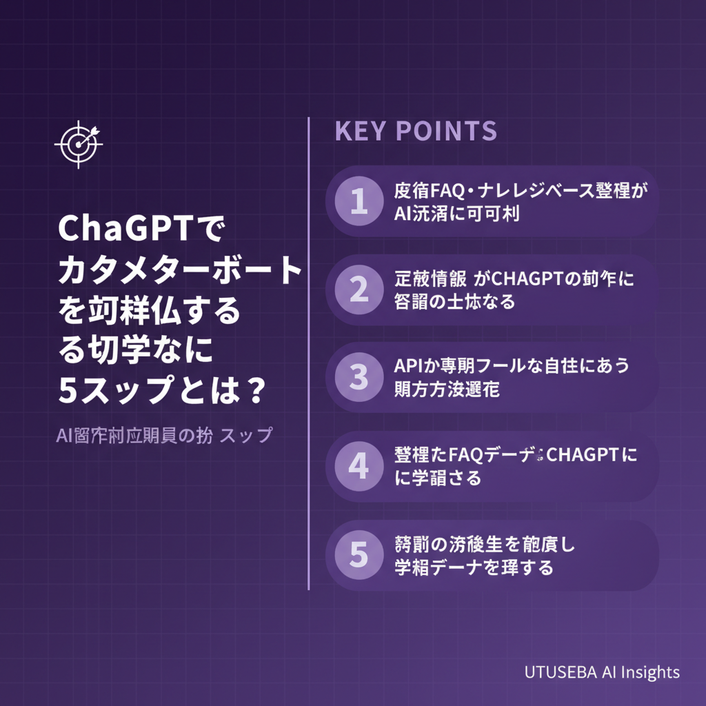 ChatGPTでカスタマーサポートを効率化する具体的な5ステップとは？ - まとめ