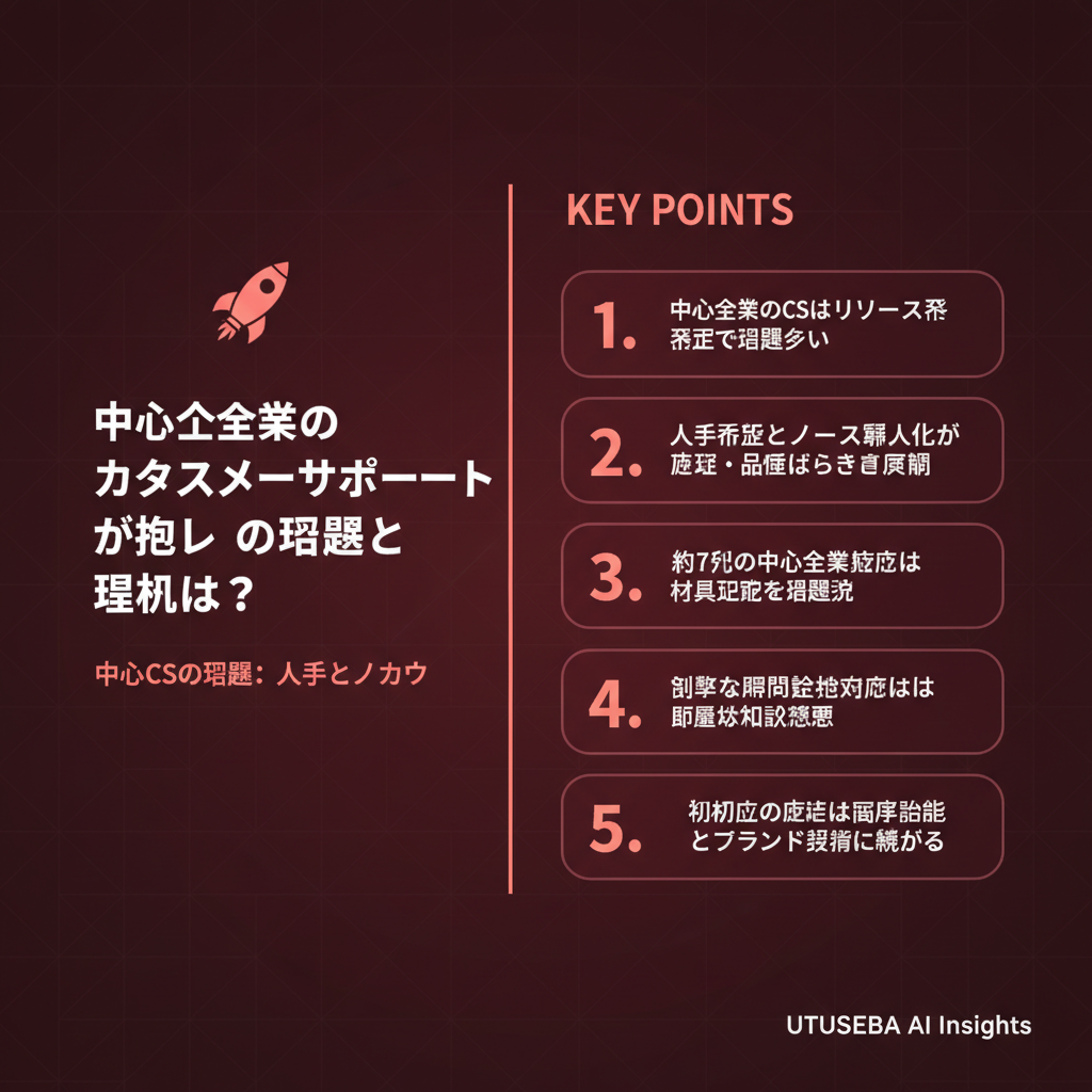中小企業のカスタマーサポートが抱える課題と現状とは？ - まとめ