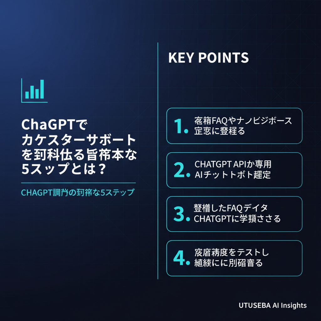ChatGPTでカスタマーサポートを効率化する具体的な5ステップとは？ - まとめ