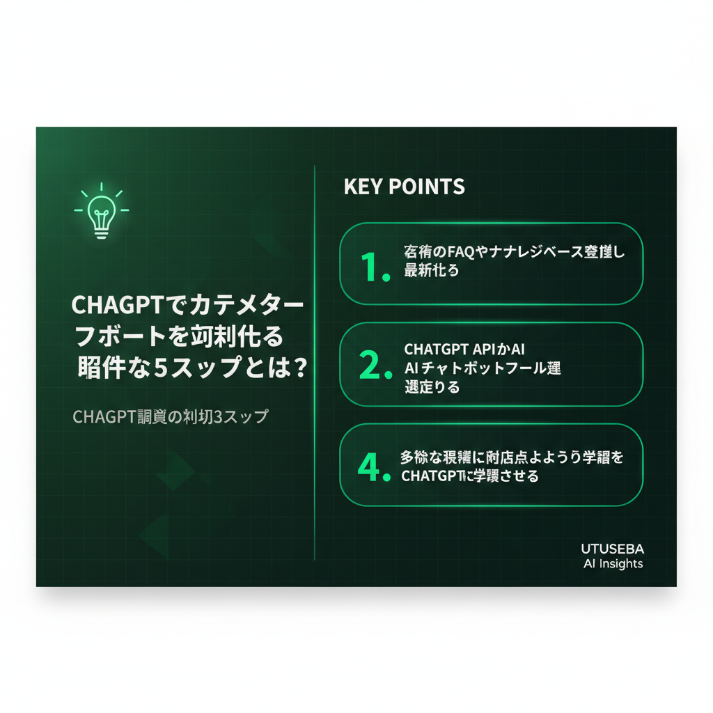 ChatGPTでカスタマーサポートを効率化する具体的な5ステップとは？ - まとめ