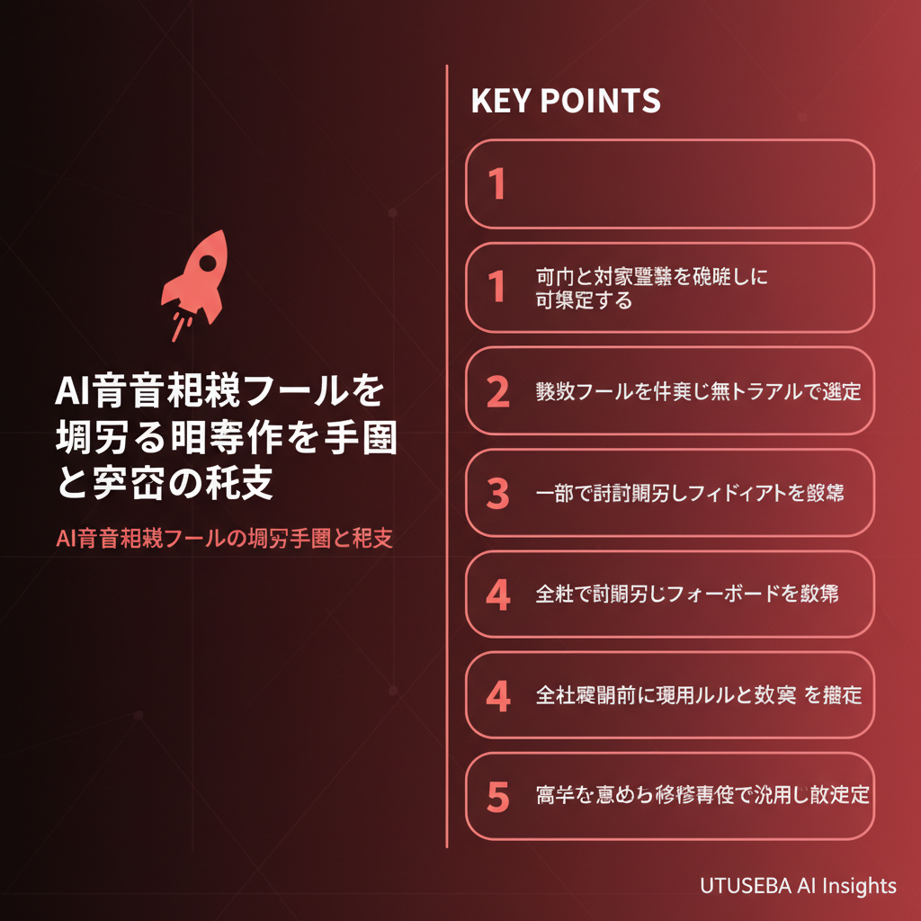AI音声認識ツールを導入する具体的な手順と成功の秘訣 - まとめ