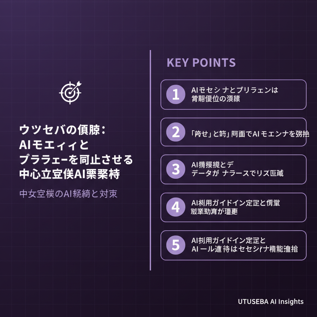 ウツセバの見解：AIセキュリティとプライバシーを両立させる中小企業AI戦略 - まとめ