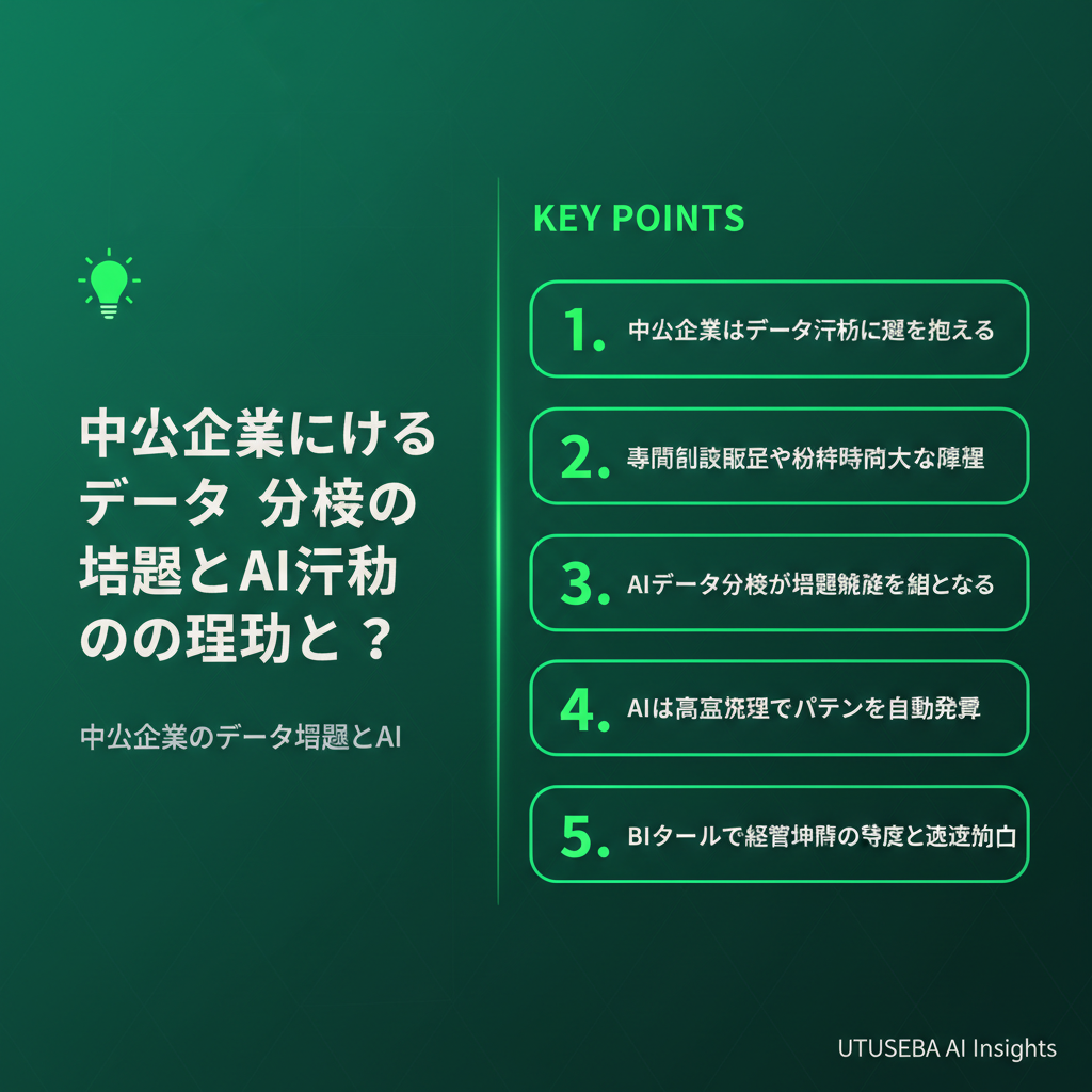 中小企業におけるデータ分析の課題とAI活用の現状とは? - まとめ