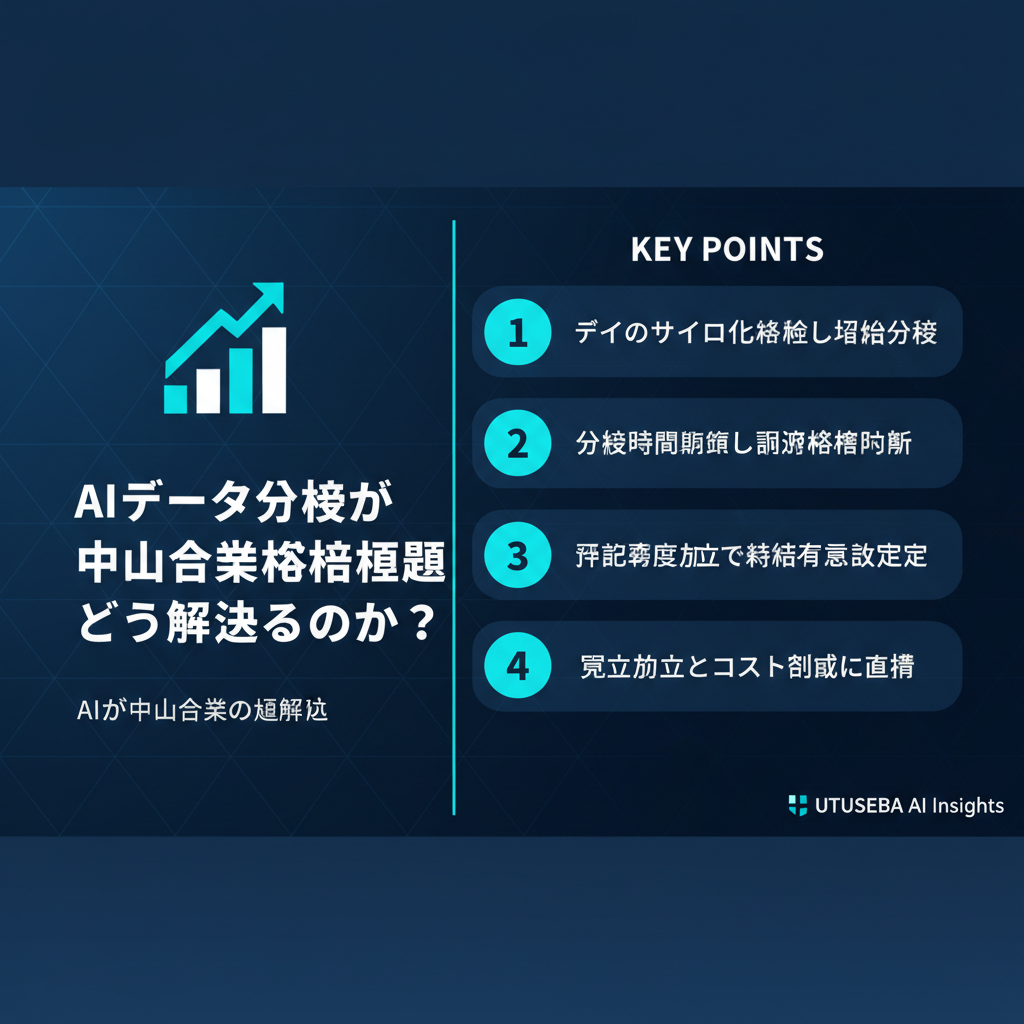 AIデータ分析が中小企業の経営課題をどう解決するのか? - まとめ