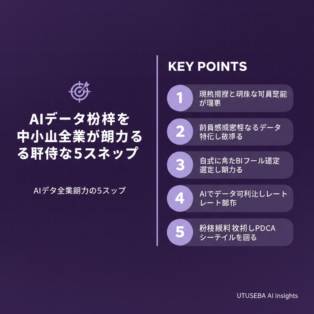 AIデータ分析を中小企業が導入する具体的な5ステップ - まとめ