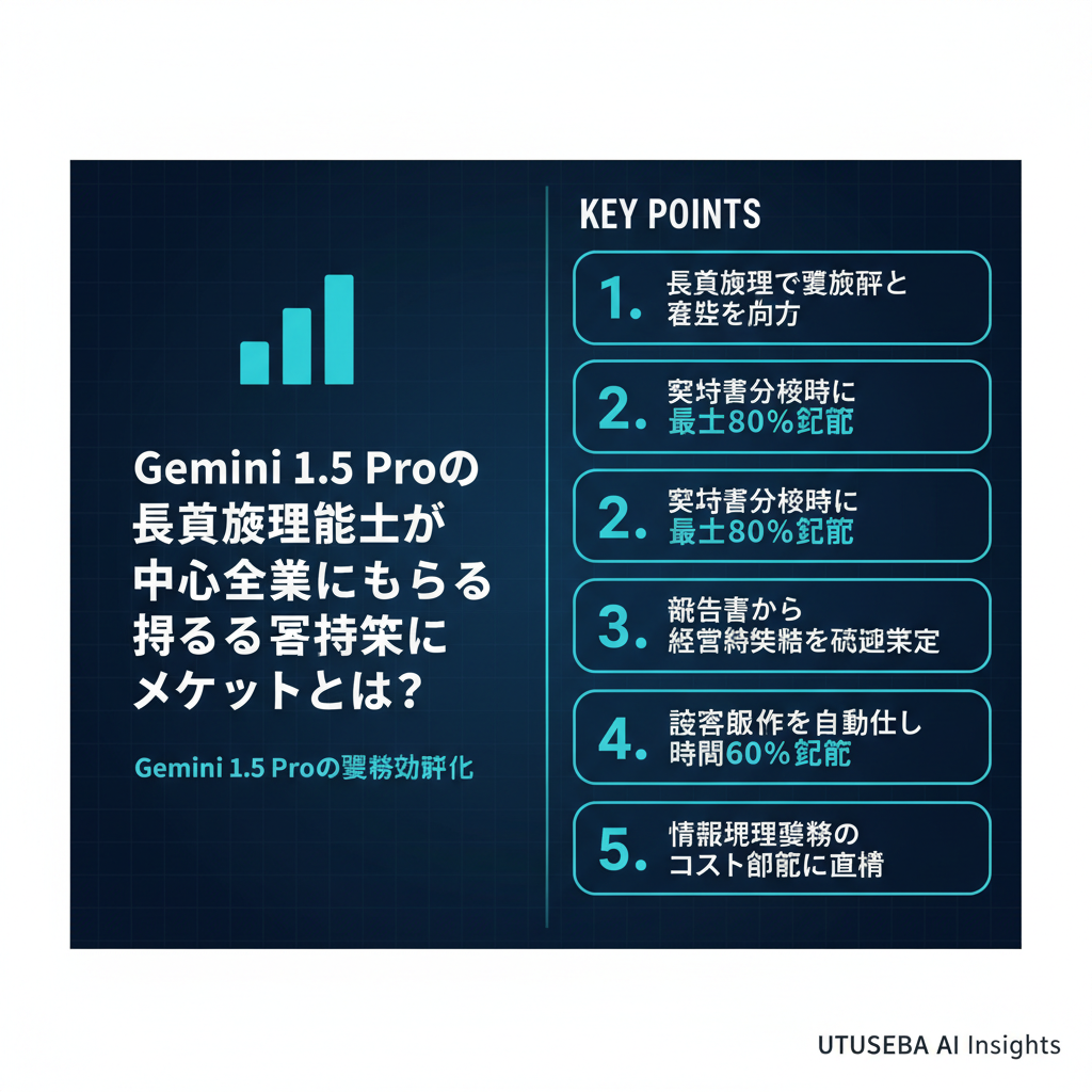 Gemini 1.5 Proの長文処理能力が中小企業にもたらす具体的なメリットとは? - まとめ