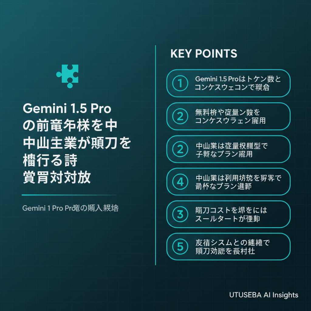 Gemini 1.5 Proの料金体系と中小企業が導入を検討する際の費用対効果 - まとめ