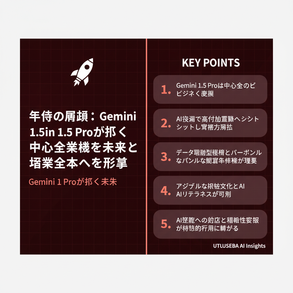 今後の展望:Gemini 1.5 Proが拓く中小企業の未来と業界全体への影響 - まとめ