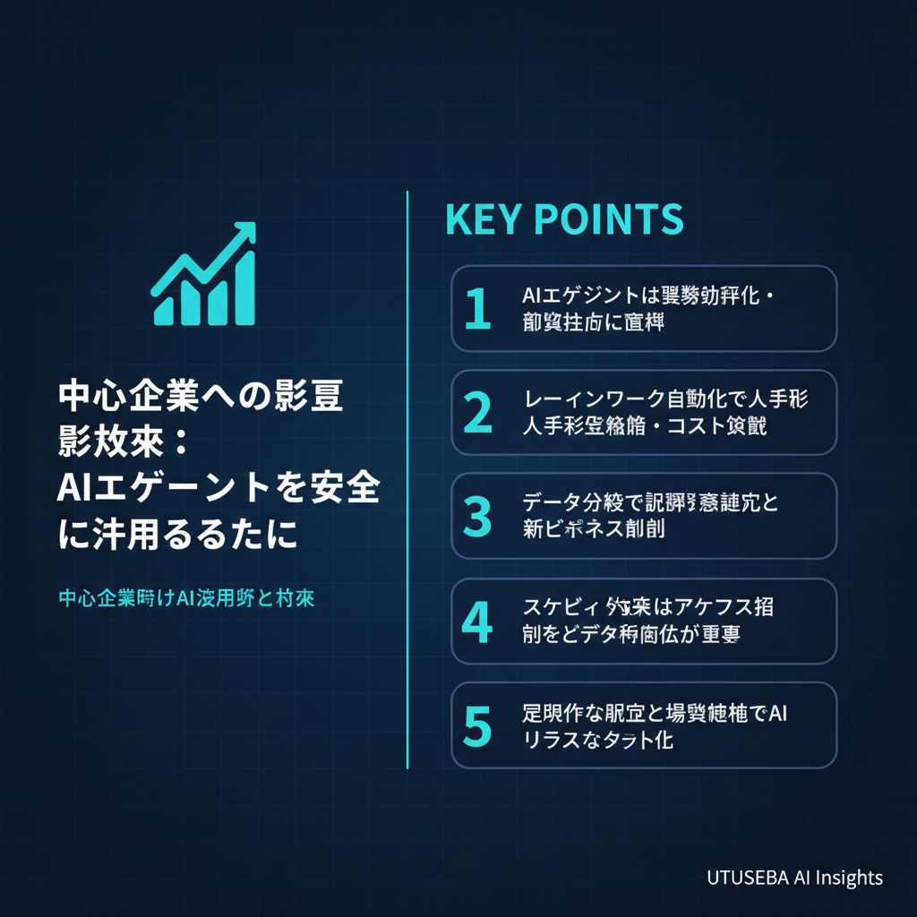 中小企業への影響と対策：AIエージェントを安全に活用するために - まとめ