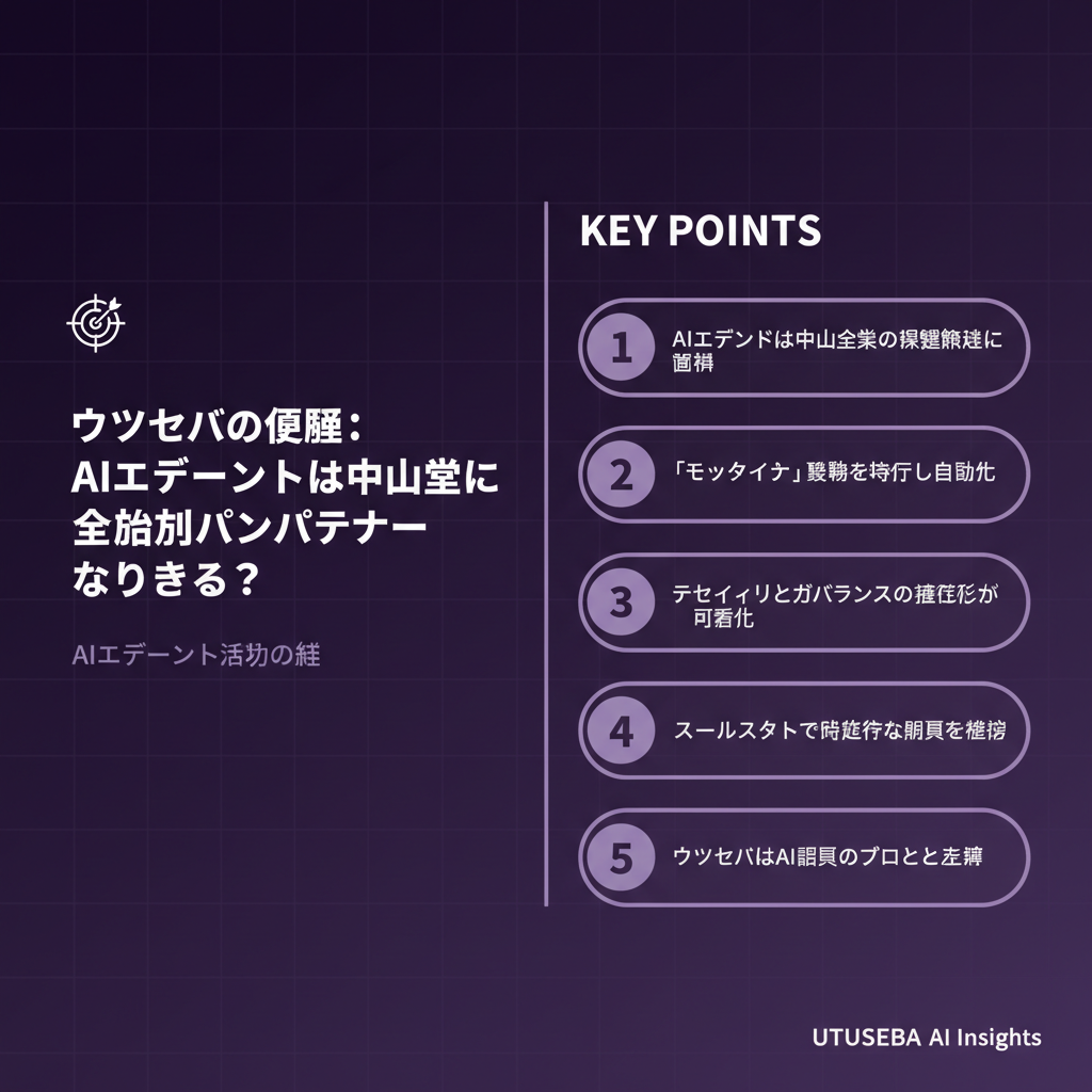 ウツセバの見解：AIエージェントは中小企業の強力なパートナーとなり得るか？ - まとめ