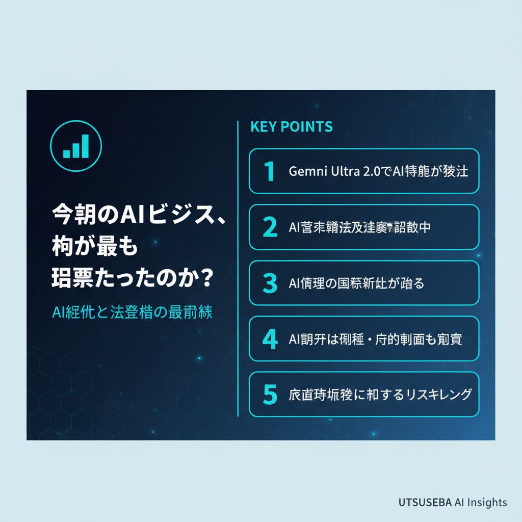 今週のAIビジネス、何が最も重要だったのか? - まとめ