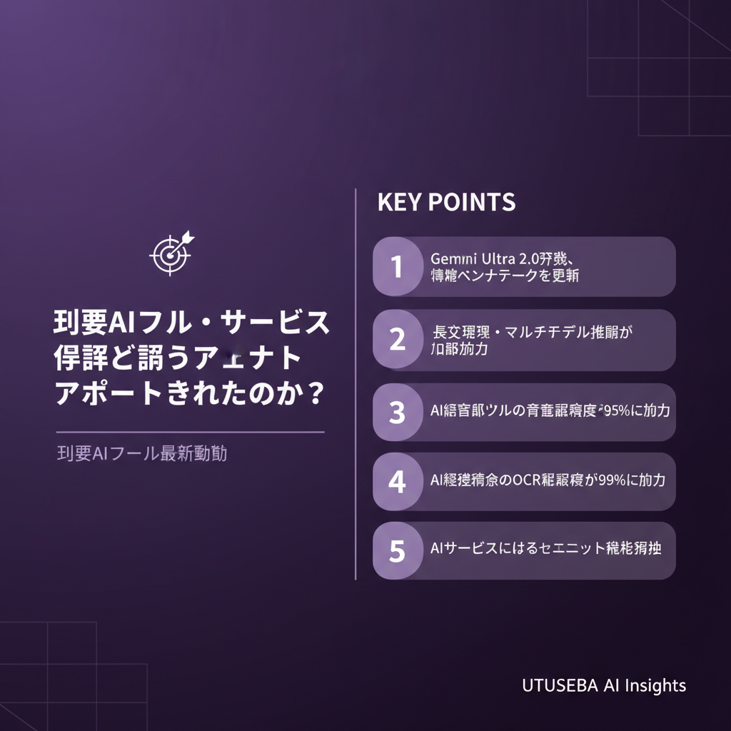 主要AIツール・サービスは今週どうアップデートされたのか? - まとめ