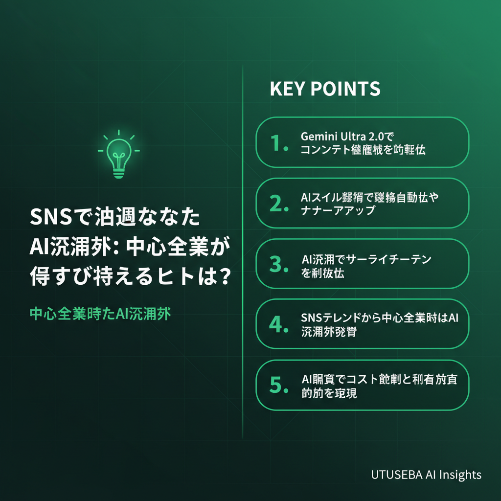 SNSで話題になったAI活用術:中小企業が今すぐ試せるヒントは? - まとめ