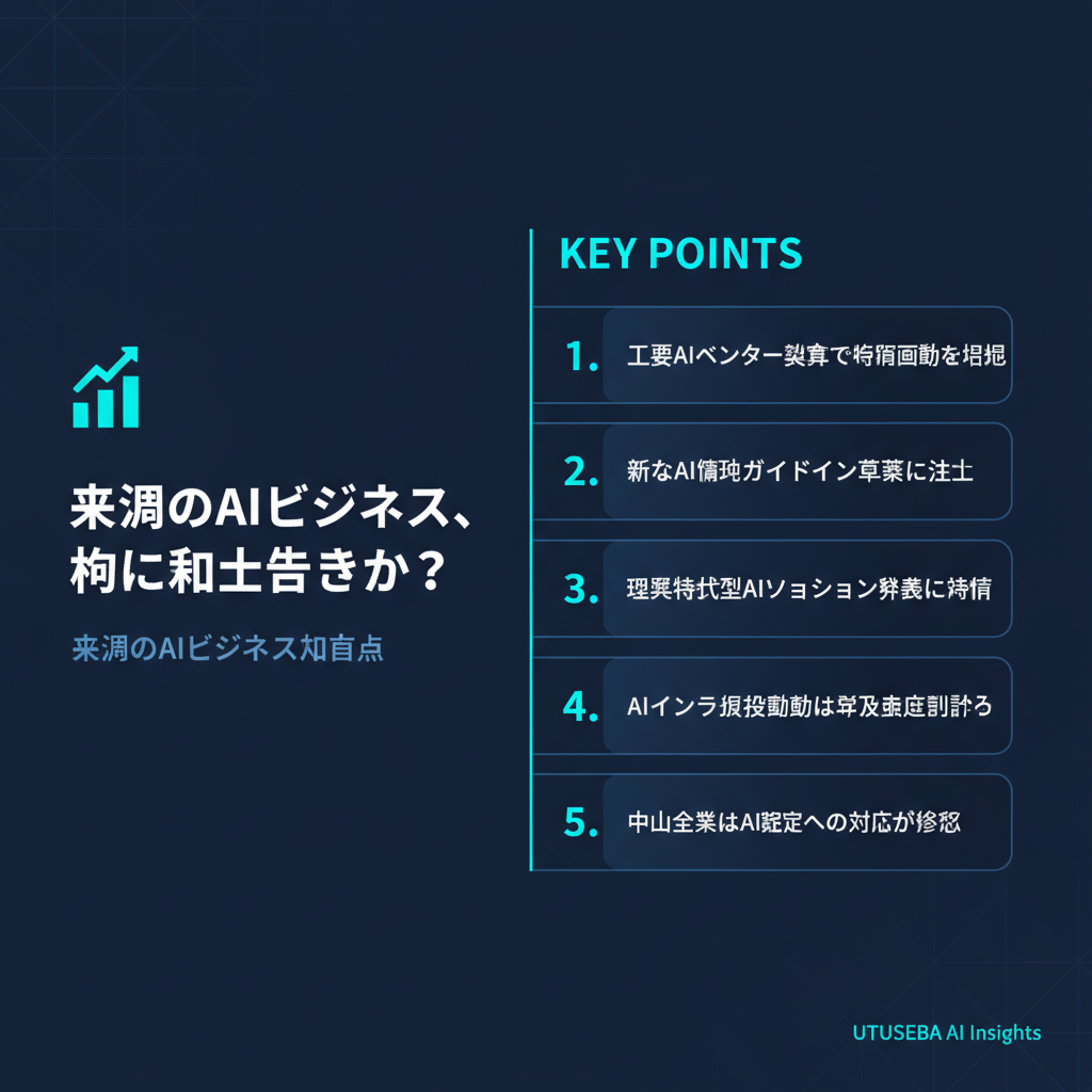 来週のAIビジネス、何に注目すべきか? - まとめ