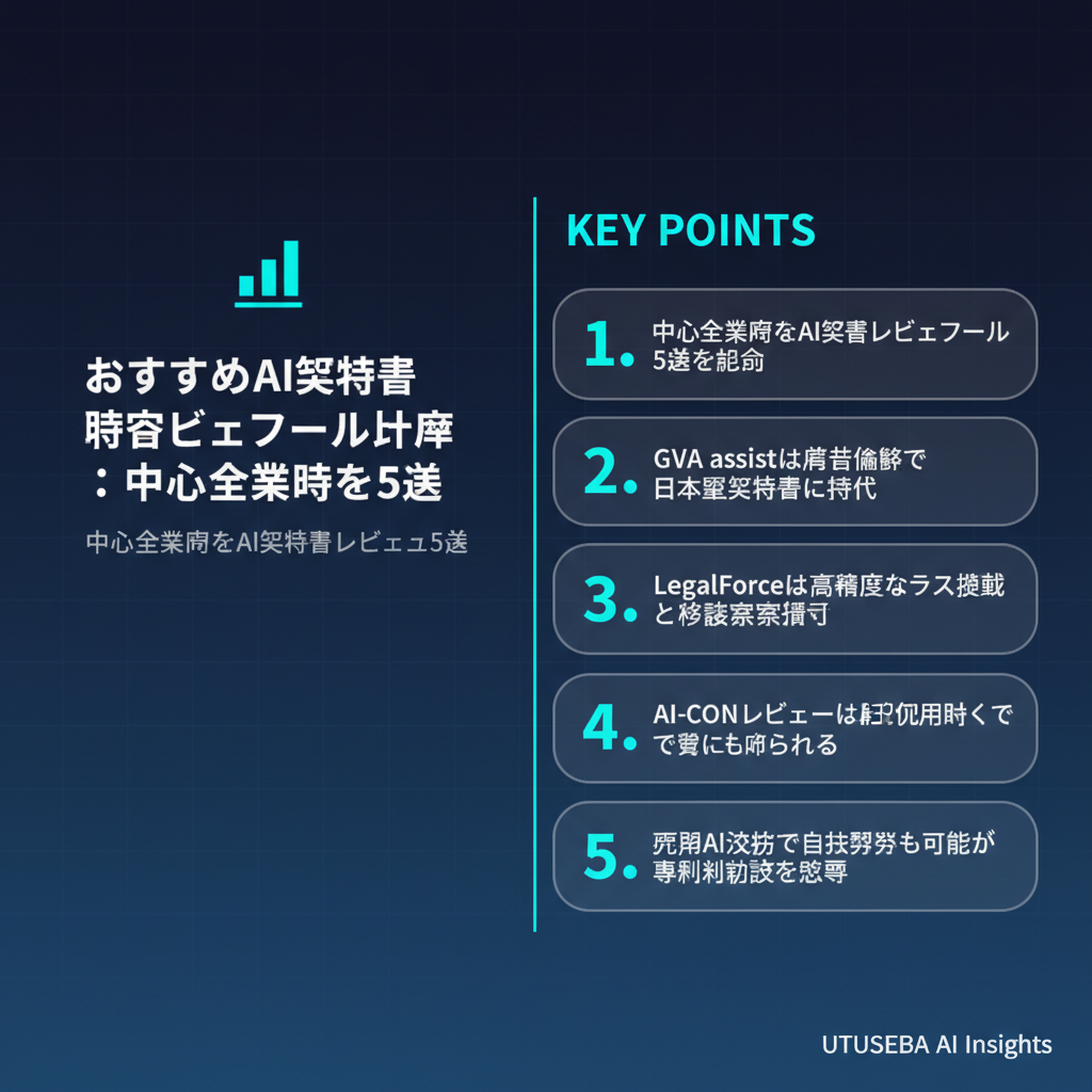 おすすめAI契約書レビューツール比較:中小企業向け5選 - まとめ