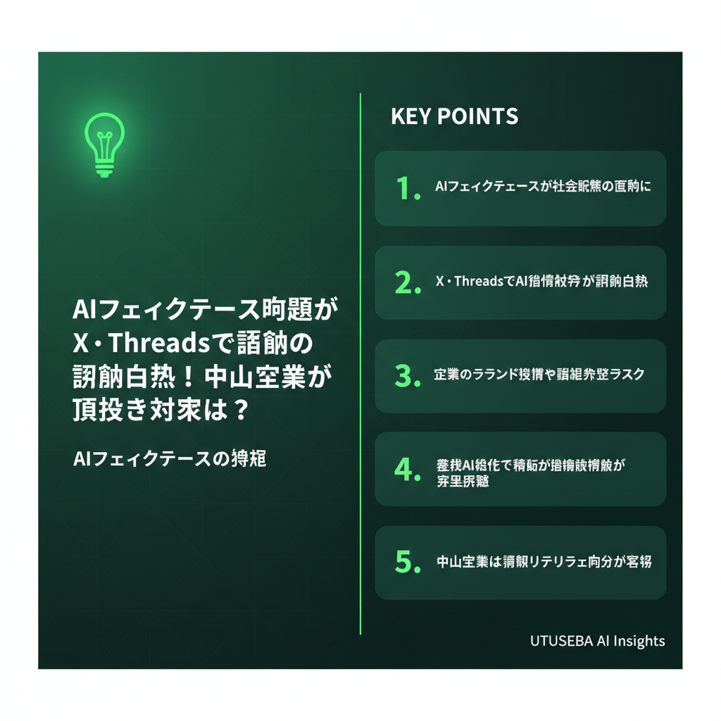 AIフェイクニュース問題がX・Threadsで議論白熱！中小企業が取るべき対策とは？ - まとめ