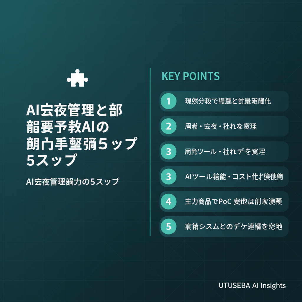 AI在庫管理と需要予測AIの具体的な導入手順5ステップ - まとめ