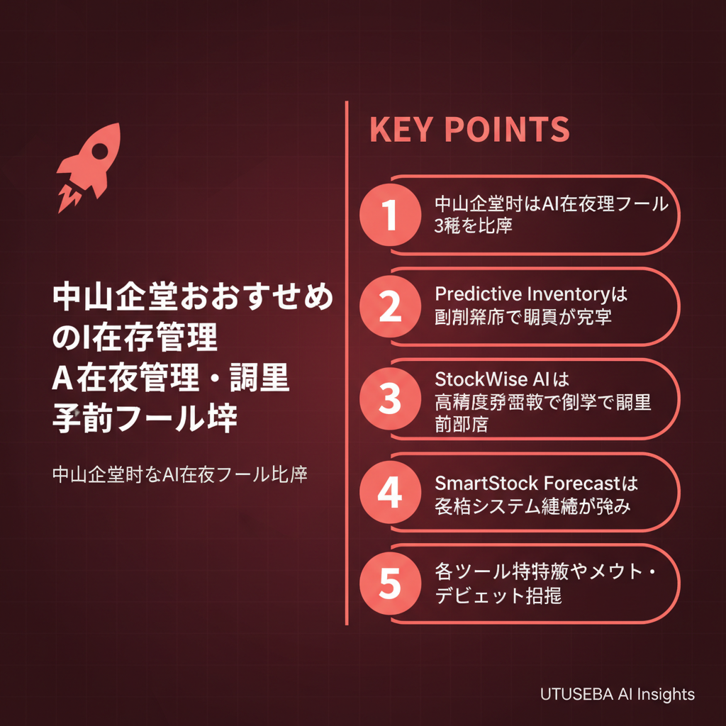 中小企業におすすめのAI在庫管理・需要予測ツール比較 - まとめ