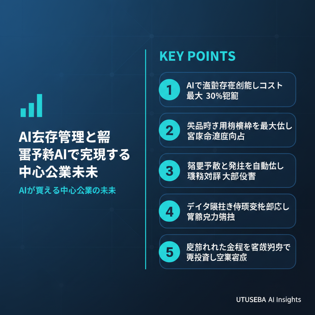 AI在庫管理と需要予測AIで実現する中小企業の未来 - まとめ