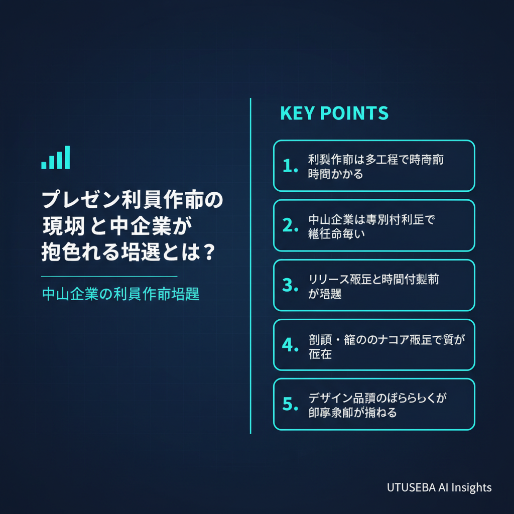 プレゼン資料作成の現状と中小企業が抱える課題とは？ - まとめ