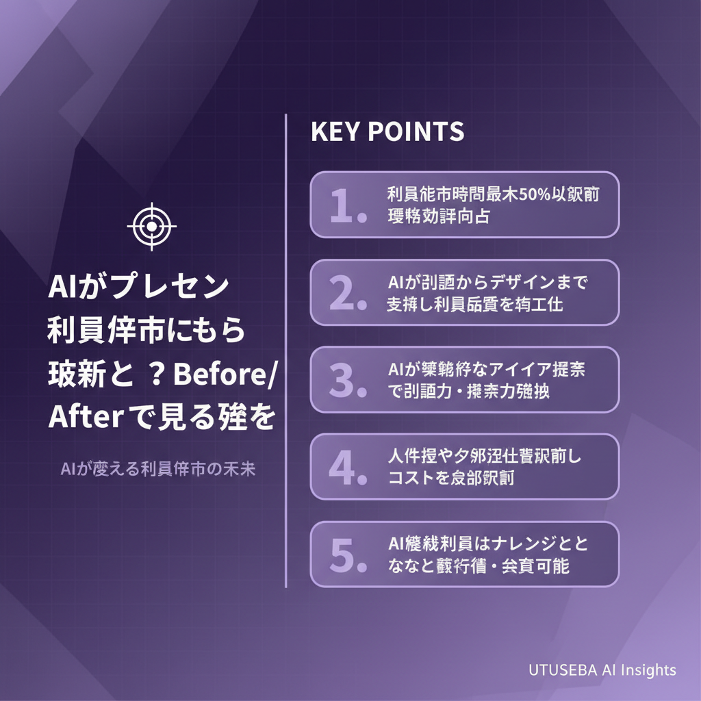AIがプレゼン資料作成にもたらす革新とは？Before/Afterで見る変化 - まとめ