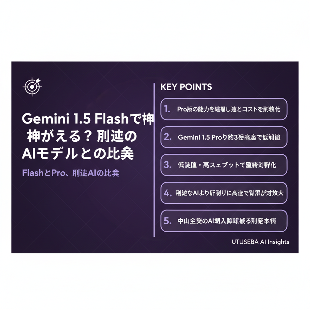 Gemini 1.5 Flashで何が変わる？従来のAIモデルとの比較 - まとめ