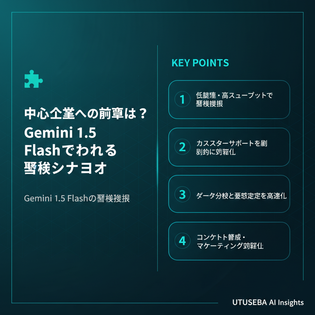 中小企業への影響は？Gemini 1.5 Flashで変わる業務シナリオ - まとめ