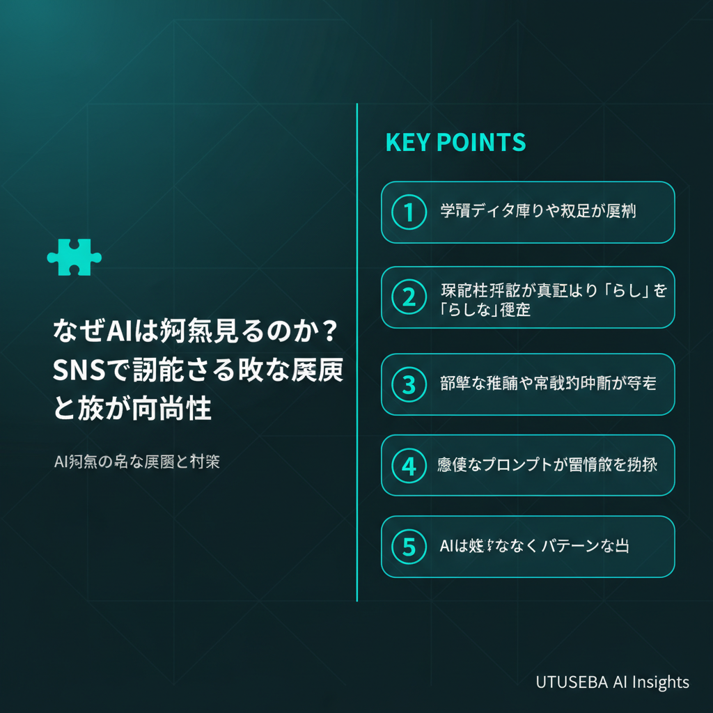 なぜAIは幻覚を見るのか？SNSで議論される主な原因と対策の方向性 - まとめ