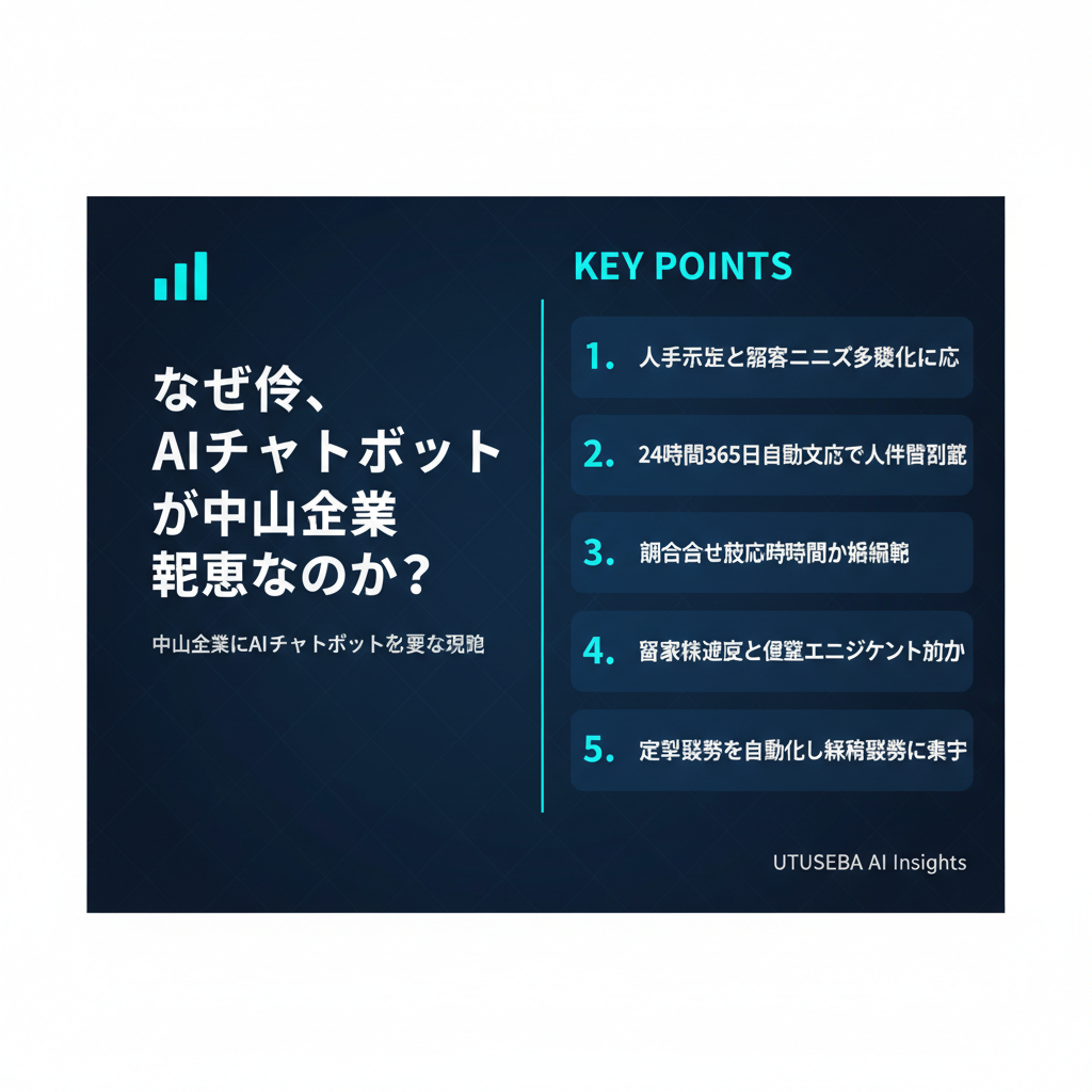 なぜ今、AIチャットボットが中小企業に必要なのか？ - まとめ